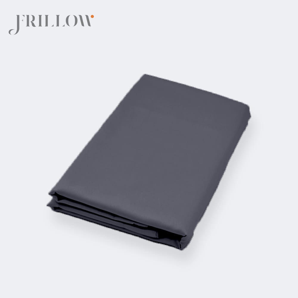 ชุดผ้าปูที่นอน 3.5ฟุต 2ชิ้น FRILLOW 800TC COTTON SILK  สี DARK GREY คอลเลคชั่น PRESTIGE